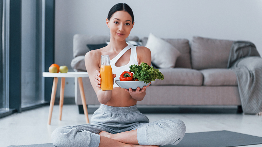 healthy nutrition in yoga