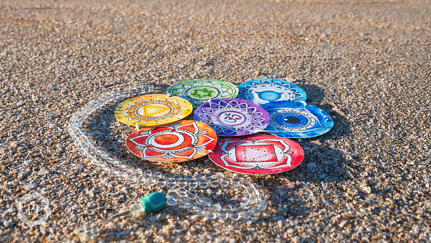 chakras and sea photo