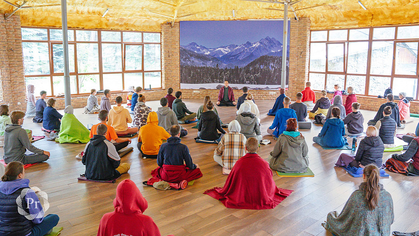 Studio meditation photo