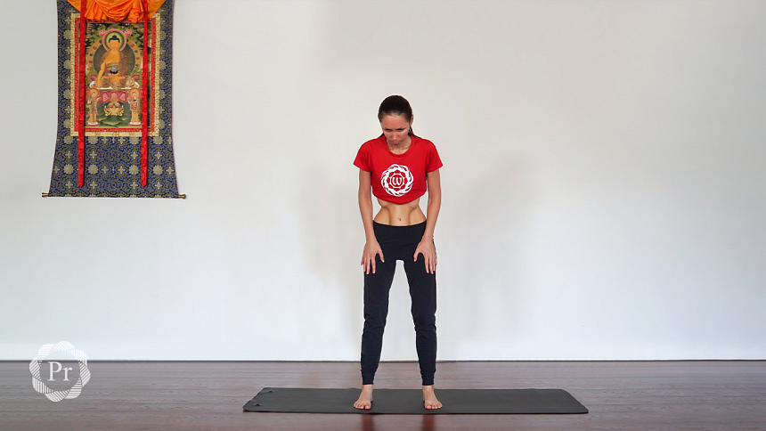 girl performing bandhas photo