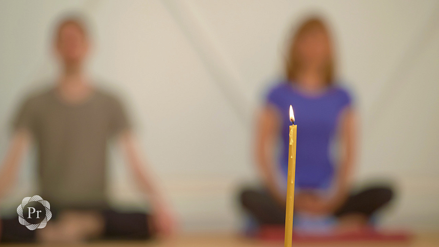 Looking at a candle photo