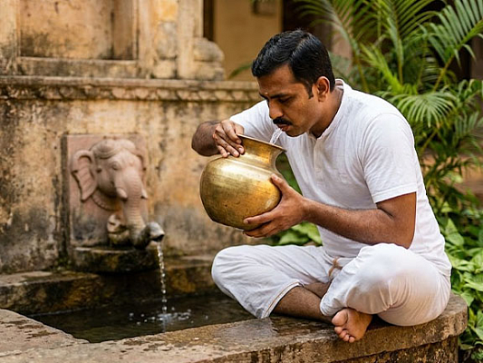 Stomach cleansing: mastering Gaja-karani (Gaja-kriya)