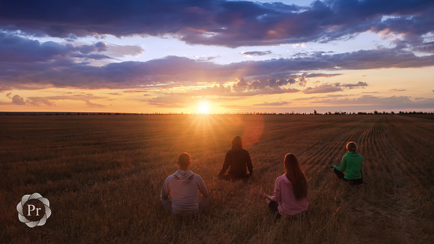 meditation at dawn