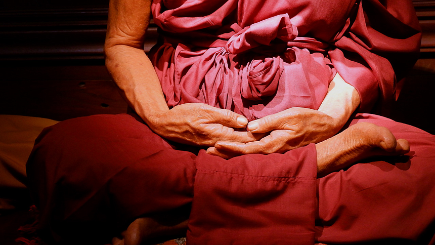 meditation with mudra photo