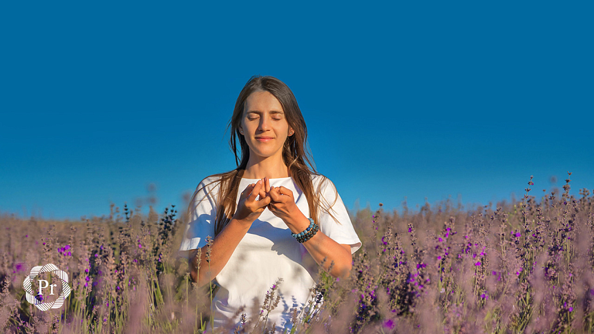girl in lavender photo