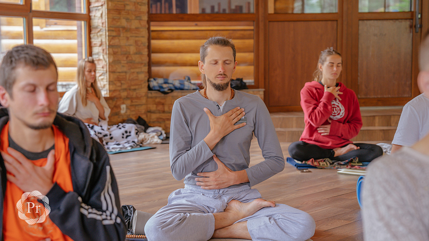 group pranayama photo