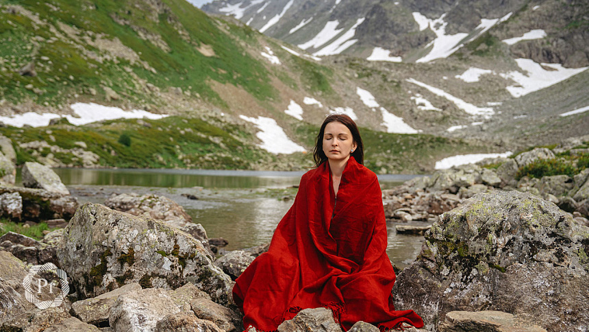 mountain meditation photo