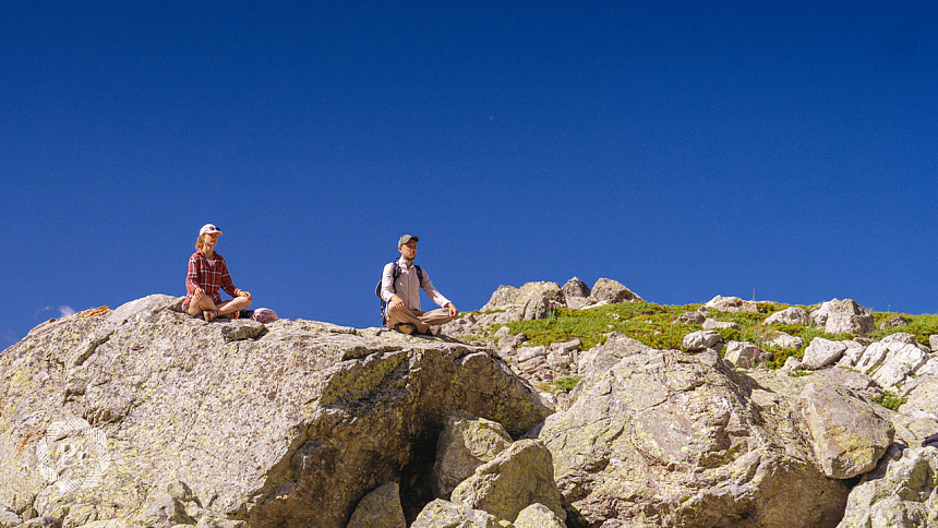 mountain meditation photo