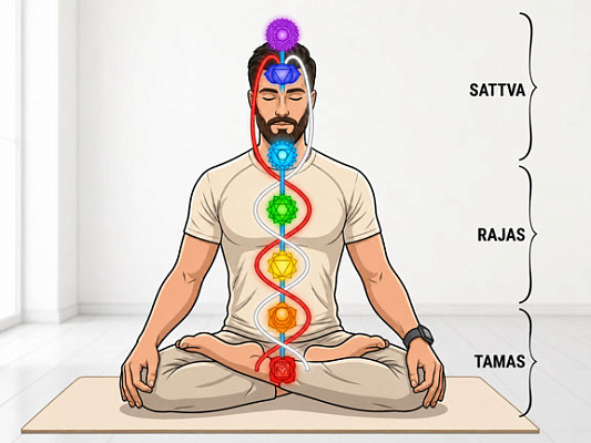 The three gunas of material nature: Sattva, Rajas and Tamas. What they are and how to understand them.